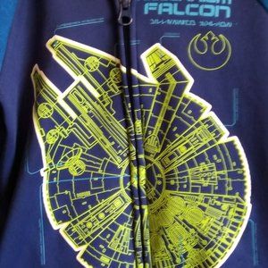 STAR WARS HOODED SWEATJACKET.... EUC